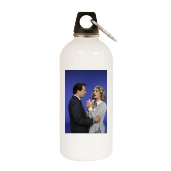 Bruce Willis White Water Bottle With Carabiner