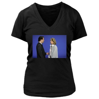 Bruce Willis Women's Deep V-Neck TShirt