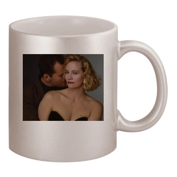 Bruce Willis 11oz Metallic Silver Mug