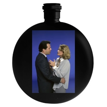 Bruce Willis Round Flask