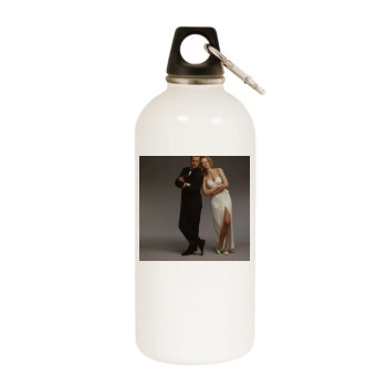 Bruce Willis White Water Bottle With Carabiner