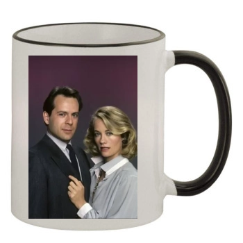 Bruce Willis 11oz Colored Rim & Handle Mug