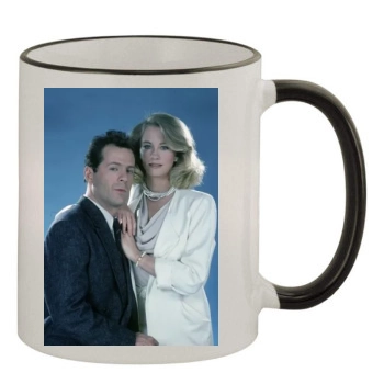 Bruce Willis 11oz Colored Rim & Handle Mug