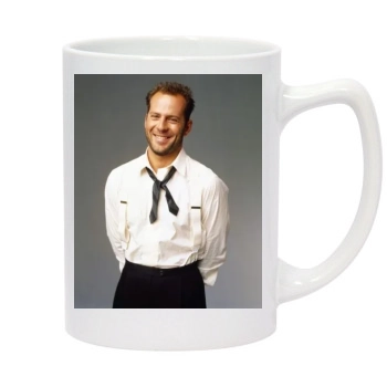 Bruce Willis 14oz White Statesman Mug