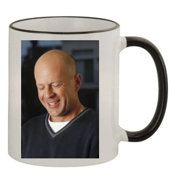 Bruce Willis 11oz Colored Rim & Handle Mug