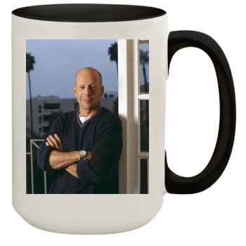 Bruce Willis 15oz Colored Inner & Handle Mug