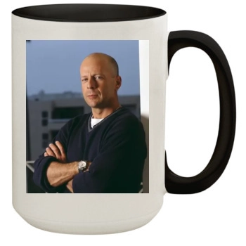 Bruce Willis 15oz Colored Inner & Handle Mug