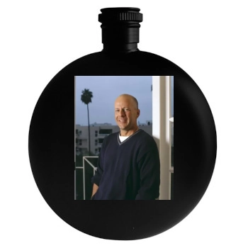 Bruce Willis Round Flask