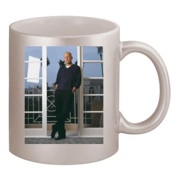 Bruce Willis 11oz Metallic Silver Mug