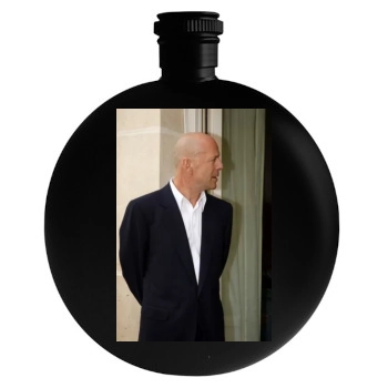 Bruce Willis Round Flask