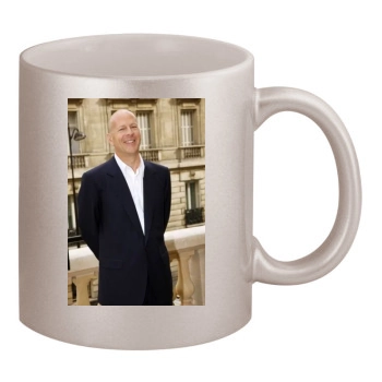 Bruce Willis 11oz Metallic Silver Mug