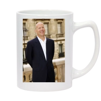 Bruce Willis 14oz White Statesman Mug