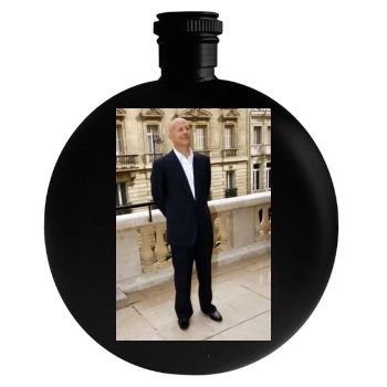 Bruce Willis Round Flask