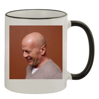 Bruce Willis 11oz Colored Rim & Handle Mug