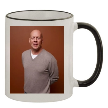 Bruce Willis 11oz Colored Rim & Handle Mug