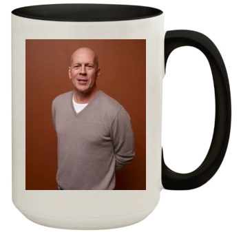 Bruce Willis 15oz Colored Inner & Handle Mug