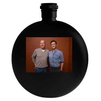 Bruce Willis Round Flask