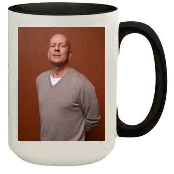 Bruce Willis 15oz Colored Inner & Handle Mug