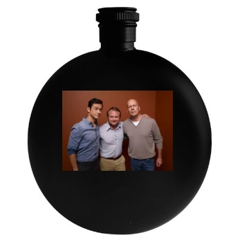 Bruce Willis Round Flask