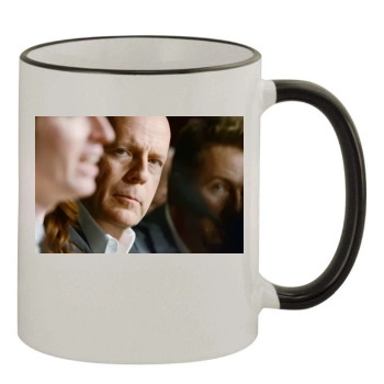 Bruce Willis 11oz Colored Rim & Handle Mug