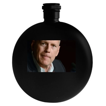 Bruce Willis Round Flask