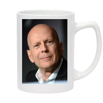 Bruce Willis 14oz White Statesman Mug
