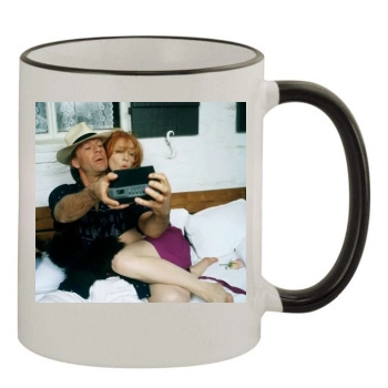 Bruce Willis 11oz Colored Rim & Handle Mug