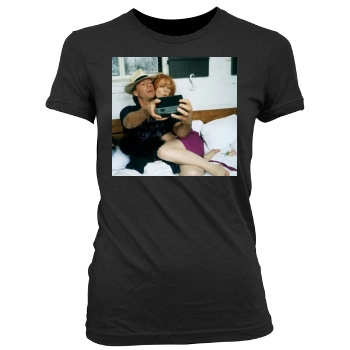 Bruce Willis Women's Junior Cut Crewneck T-Shirt