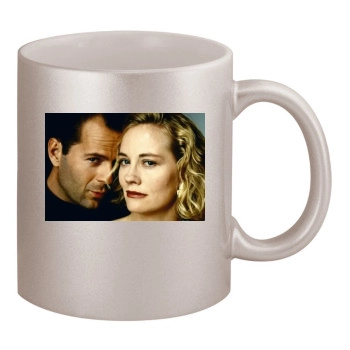 Bruce Willis 11oz Metallic Silver Mug