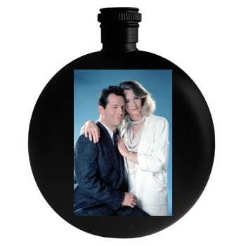 Bruce Willis Round Flask