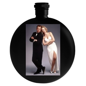 Bruce Willis Round Flask