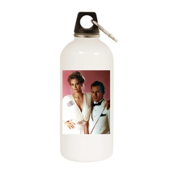 Bruce Willis White Water Bottle With Carabiner