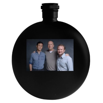 Bruce Willis Round Flask