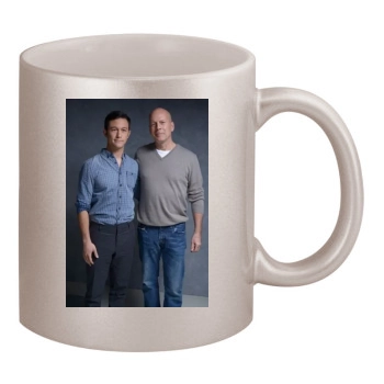 Bruce Willis 11oz Metallic Silver Mug