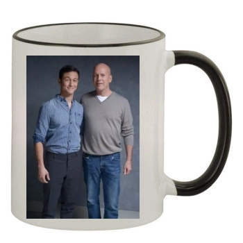 Bruce Willis 11oz Colored Rim & Handle Mug