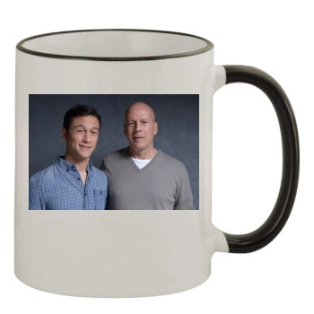 Bruce Willis 11oz Colored Rim & Handle Mug