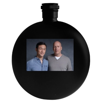 Bruce Willis Round Flask