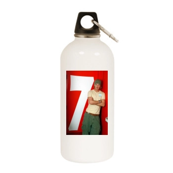 David Beckham White Water Bottle With Carabiner