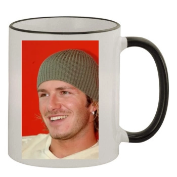 David Beckham 11oz Colored Rim & Handle Mug