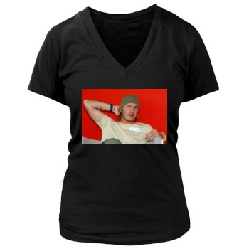 David Beckham Women's Deep V-Neck TShirt