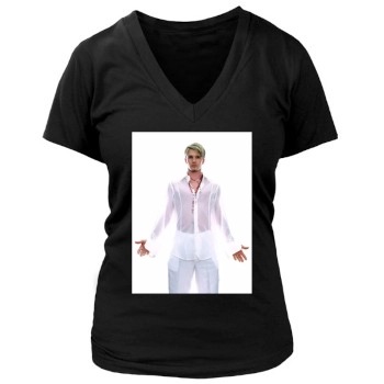 David Beckham Women's Deep V-Neck TShirt