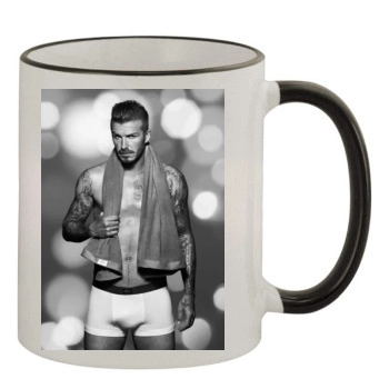 David Beckham 11oz Colored Rim & Handle Mug