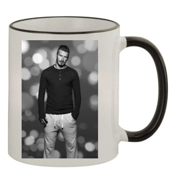 David Beckham 11oz Colored Rim & Handle Mug