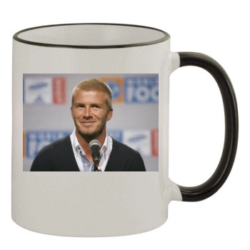 David Beckham 11oz Colored Rim & Handle Mug