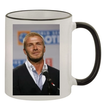 David Beckham 11oz Colored Rim & Handle Mug