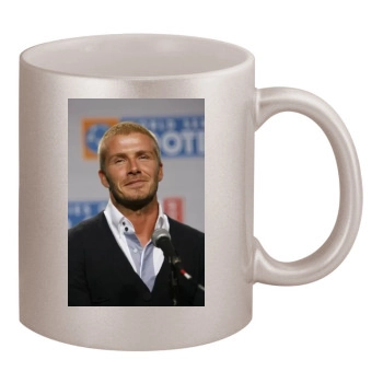 David Beckham 11oz Metallic Silver Mug