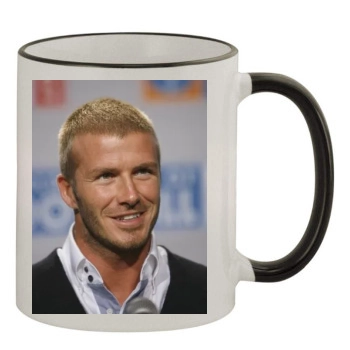 David Beckham 11oz Colored Rim & Handle Mug