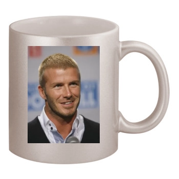 David Beckham 11oz Metallic Silver Mug