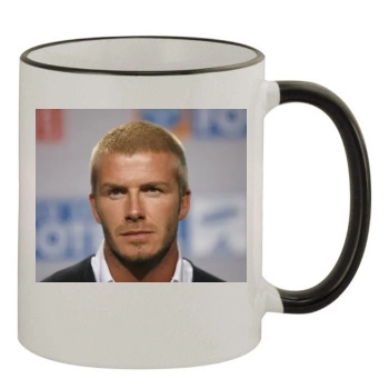 David Beckham 11oz Colored Rim & Handle Mug