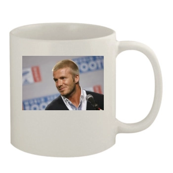 David Beckham 11oz White Mug